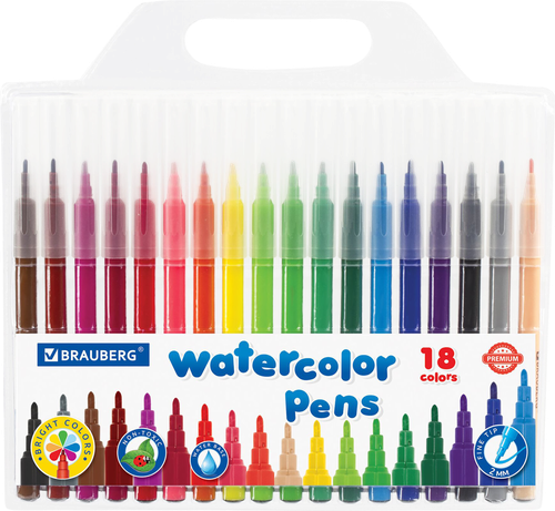 

Фломастеры Brauberg Premium классические 18 цветов