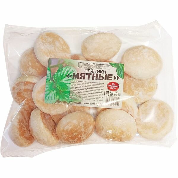 Пряники Самарский ХЗ Мятные, 300г