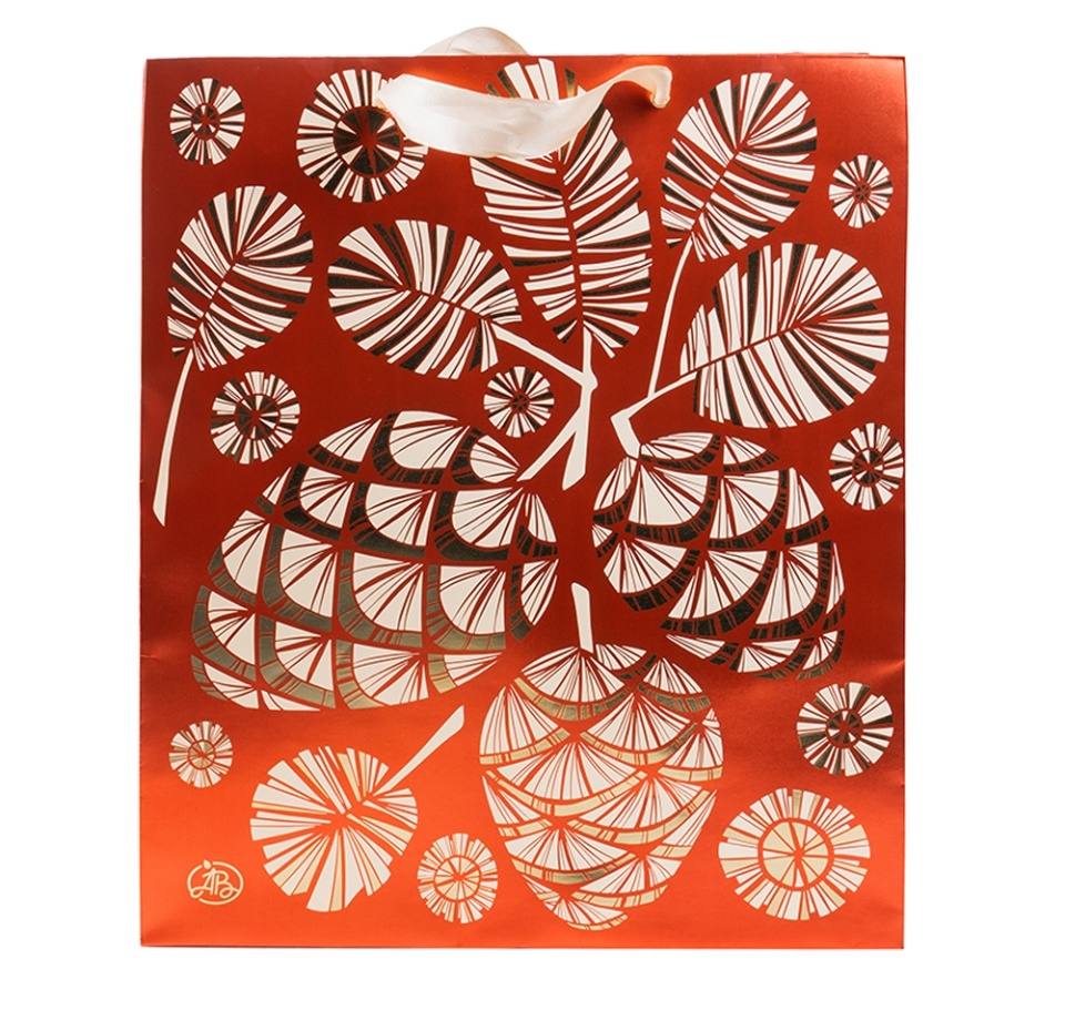 

Пакет подарочный Азбука Вкуса Шишки 35х40х14 см, Россия