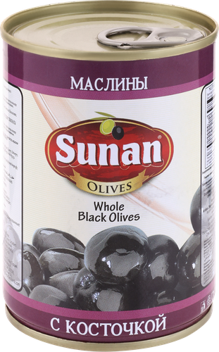 

Маслины с косточкой Sunan черные 280 г