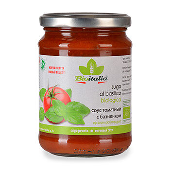 Соус томатный Bioitalia с базиликом