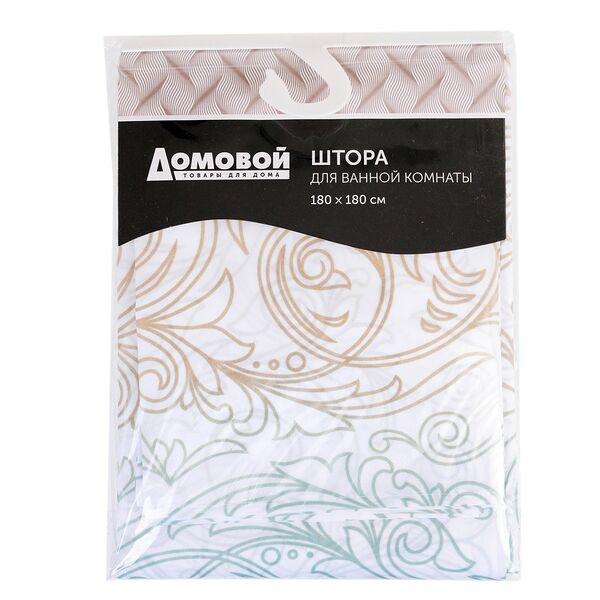 Занавеска для ванной комнаты Домовой Восток, 180х180 см, полиэстер