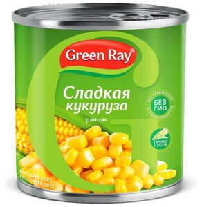 Кукуруза Green Ray деликатесная сладкая в Магнит со скидкой –32%