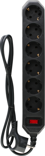 

Сетевой фильтр ЭРА USF-6es-1,5m-B с базовой защитой, с заземлением, с выключателем, 6 розеток, 1,5м, 10А, Арт. Б0037261