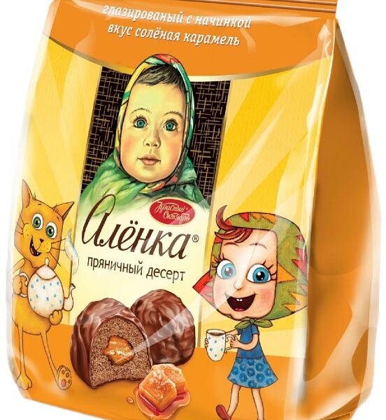Десерт пряничный Аленка с соленой карамелью 150г