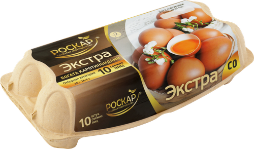 

Яйца куриные Роскар Экстра С0 коричневое 10 шт 700 г