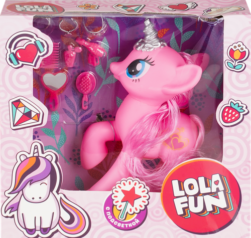 

Набор игровой LOLA FUN Единорог с аксессуарами, со световыми и звуковыми эффектами, цвет в ассортименте