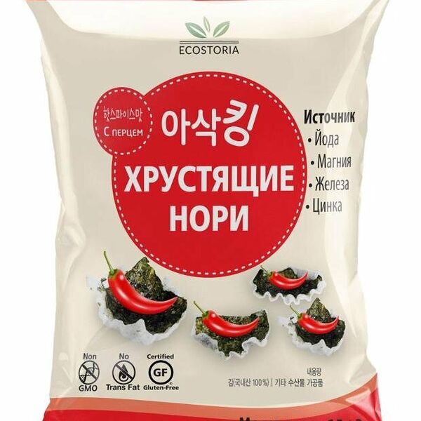 Чипсы Нори Ecostoria с перцем чили