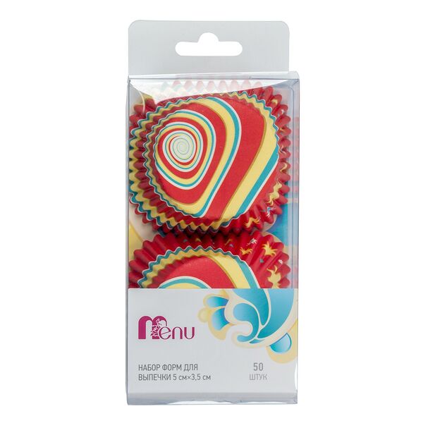 Набор форм для выпечки Menu 5см*3,5см, 50шт, бумага