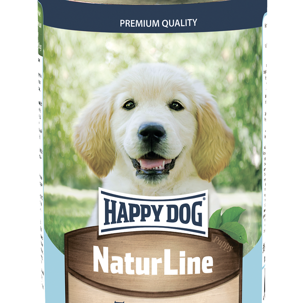 Консервы для щенков и юниоров Happy Dog телятина с печенью, сердцем и рисом