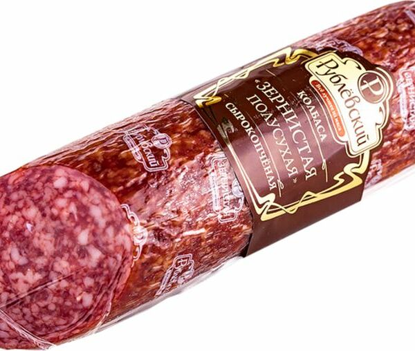 Колбаса  Рублевский МК Зернистая полусухая сырокопченая
