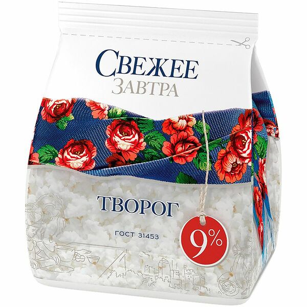 Творог Свежее Завтра 9%, 200г