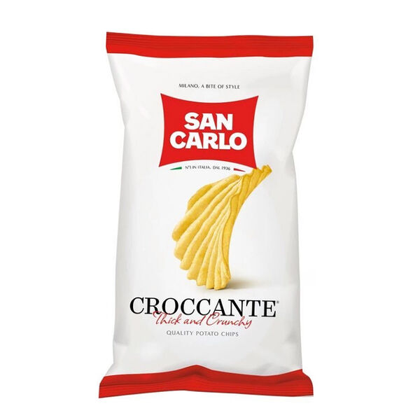 Чипсы картофельные SAN CARLO Rustica рифленые с морской солью