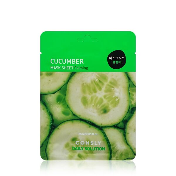 Увлажняющая маска для лица Consly Cucumber с экстрактом огурца 25 мл