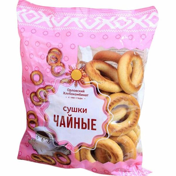 Сушки Орловский ХК Чайные, 250г