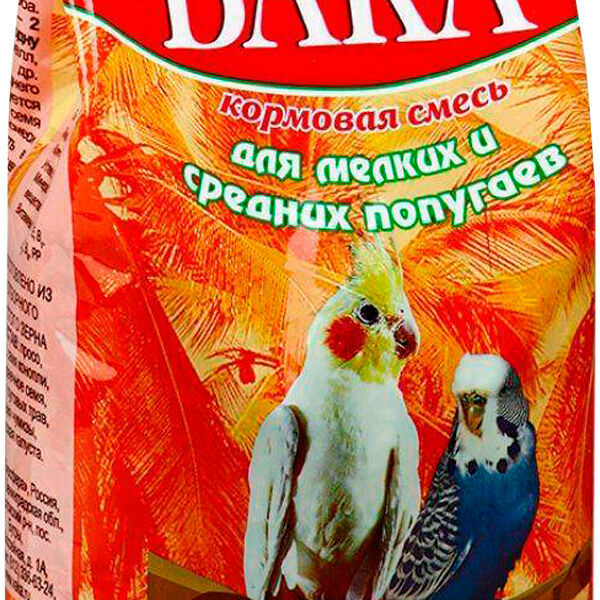 ВАКА ВЫСОКОЕ КАЧЕСТВО корм для маленьких и средних попугаев