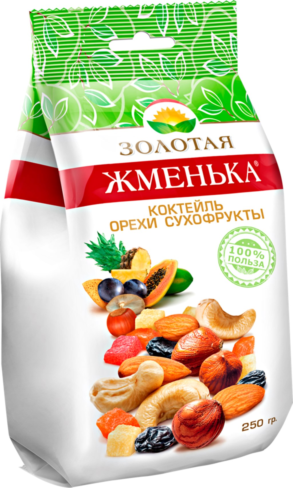 

Коктейль из орехов и сухофруктов Золотая жменька 250 г