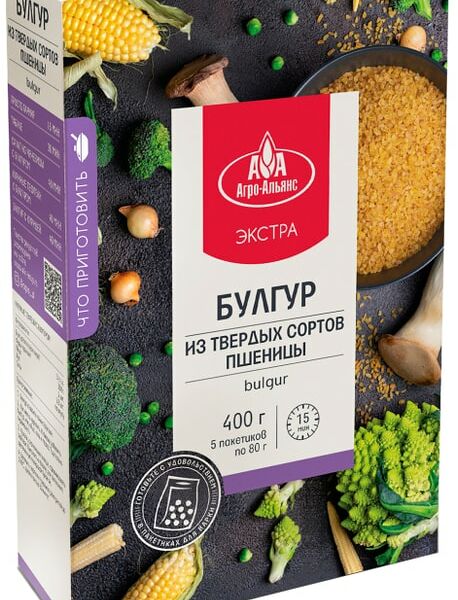 Булгур Агро-Альянс Экстра 5пак*80г