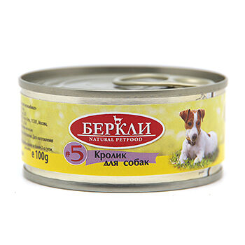 Консервы LOCAL №5 «Кролик» для собак всех стадий жизни, «Беркли»