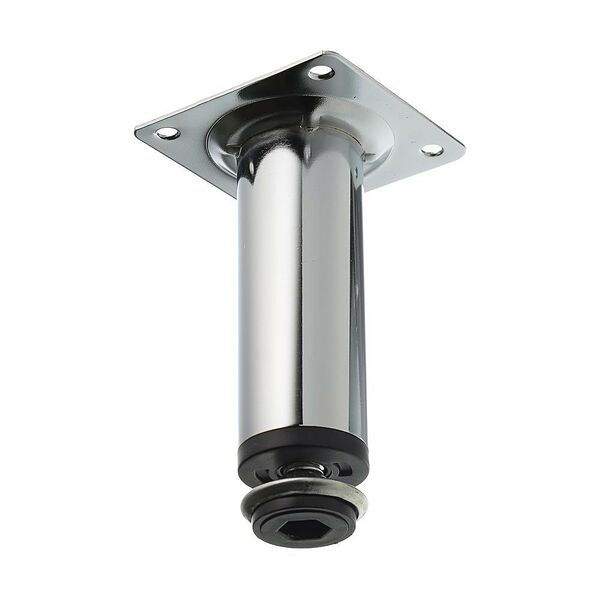 Ножка металлическая, регулируемая, 30х150мм, хром