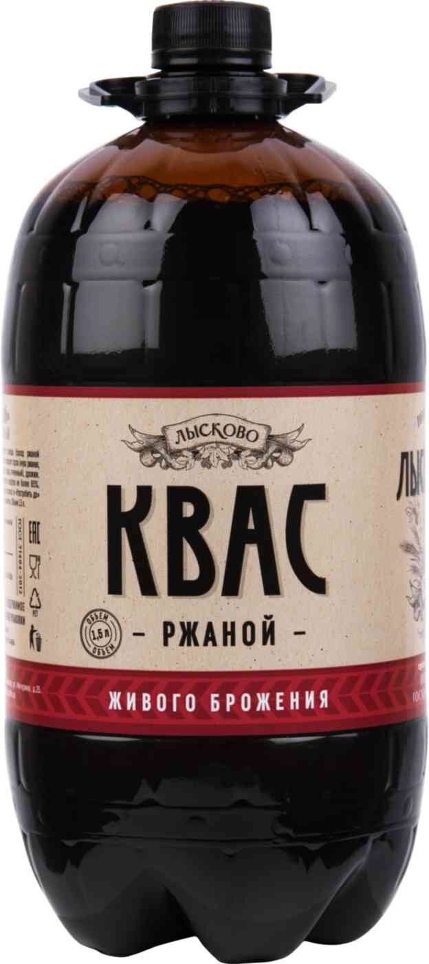 

Квас Лысковский пивоваренный завод Ржаной фильтрованный 1.5 л