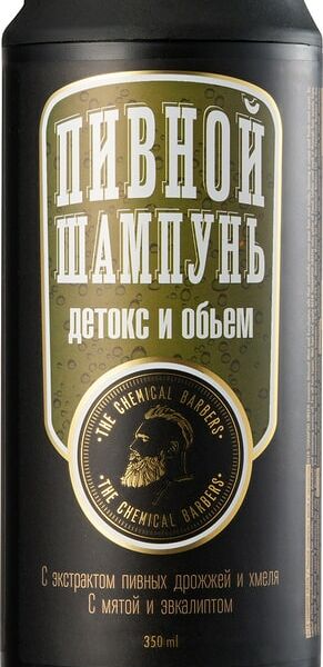 Шампунь для волос The Chemical Barbers Пивной с мятой и эвкалиптом 350мл