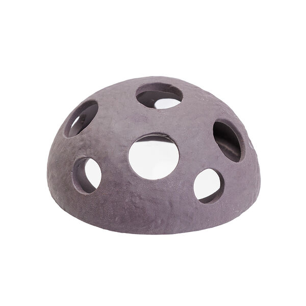 Полусфера-укрытие для рыб, 10,5х10,5х5 см, черная