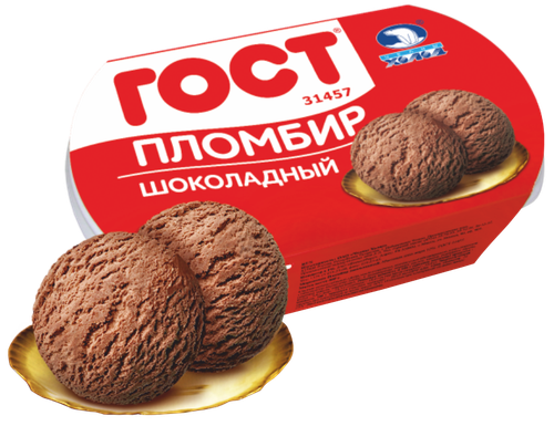 

Мороженое пломбир ГОСТ шоколадное 400 г