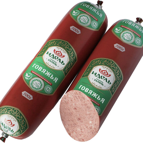 Колбаса говяжья полукопченая ТМ Халяль
