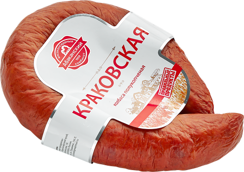 Колбаса полукопченая МКК АБАКАНСКИЙ Краковская, категория Б, 400г