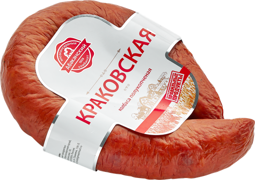 

Колбаса полукопченая МКК АБАКАНСКИЙ Краковская, категория Б, 400г