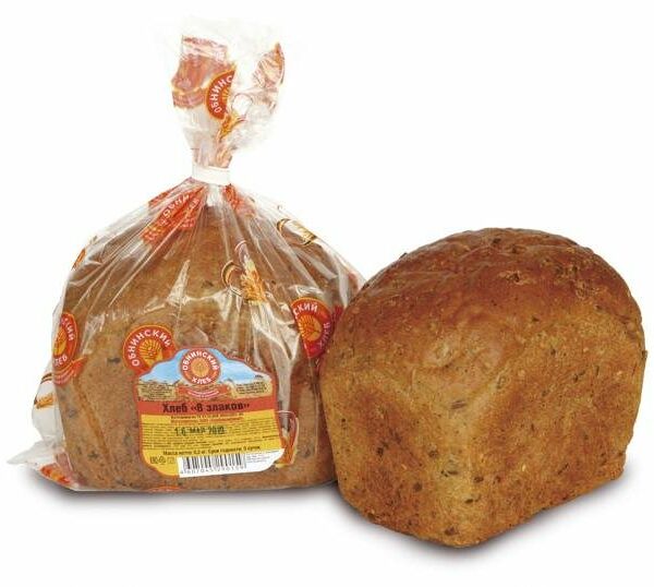 Хлеб 8 злаков ТМ Обнинский хлеб