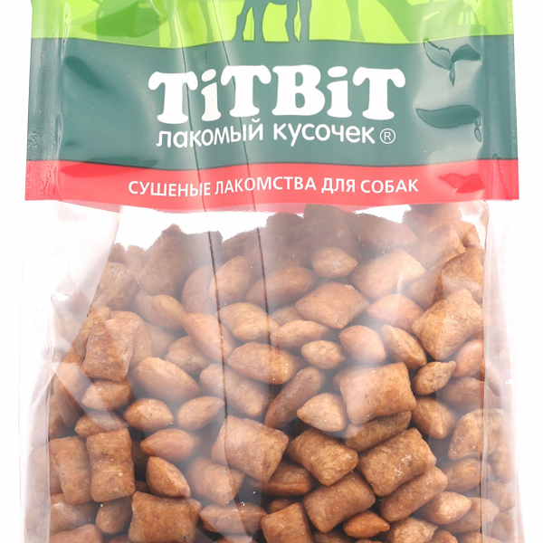 Лакомство для собак TiTBiT Подушечки глазированные с начинкой из индейки, 400 г
