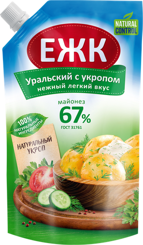 

Майонез ЕЖК Провансаль Уральский с укропом 67% 350 мл
