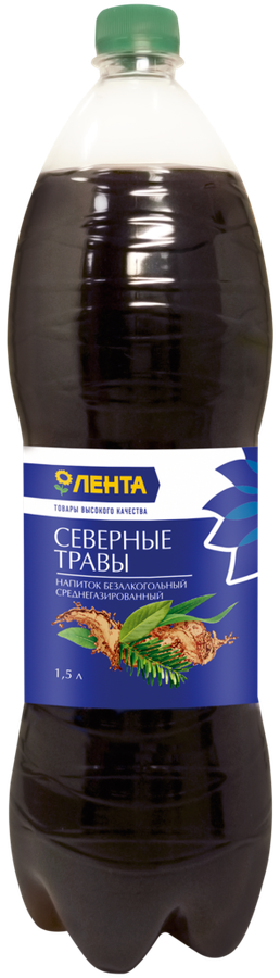 

Напиток Лента Северные травы среднегазированный 1.5 л