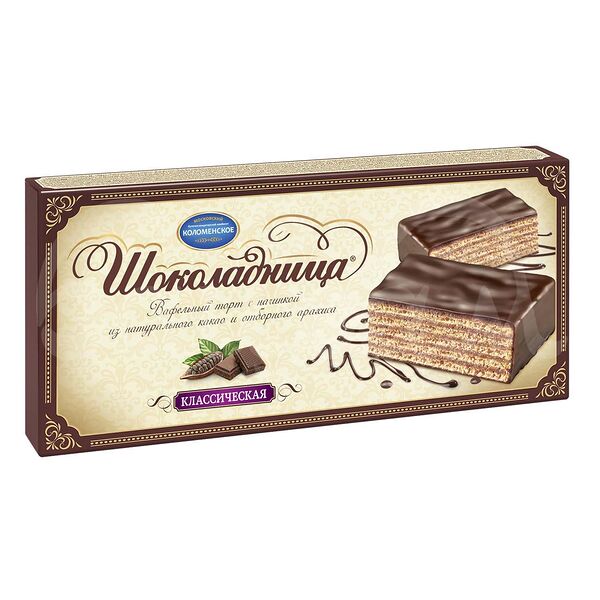 Торт вафельный Шоколадница 240гр Классическая карт/уп