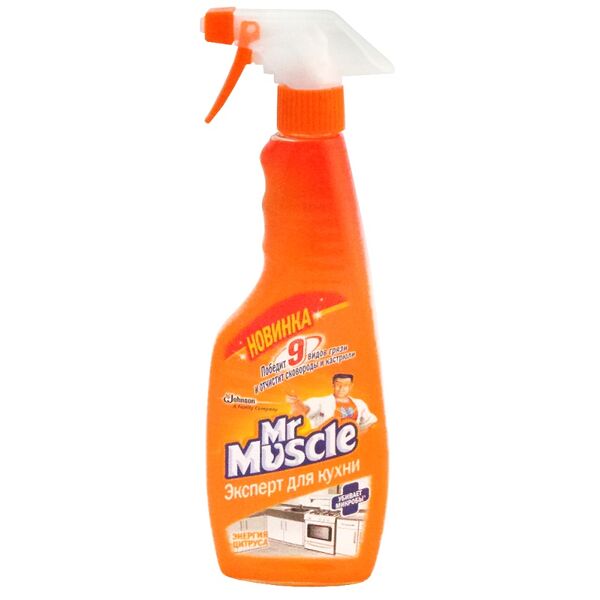 Сред. д/мытья и очистки кух.поверх. Мистер Мускул Эксперт д/кухни Энергия цитруса  тригер. 450 мл