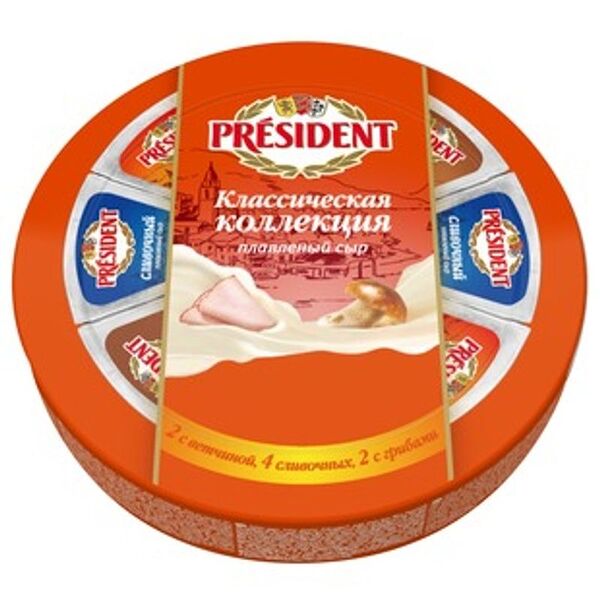 Сыр плавленый President 45%, 140г