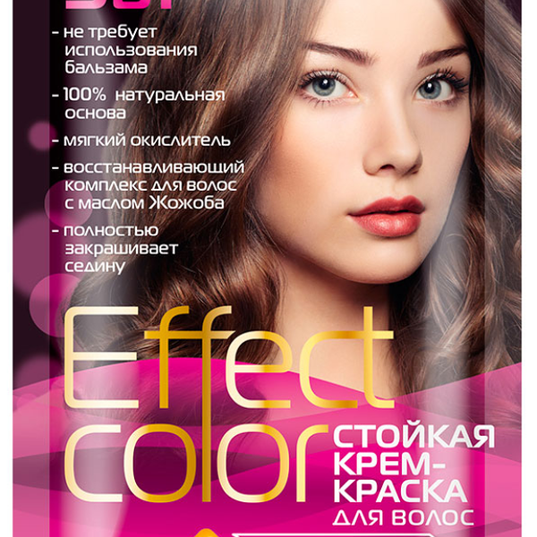 Крем-краска для волос Effect Color Горький шоколад тон 3.3