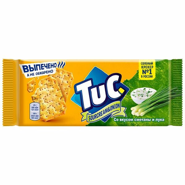 Крекер Tuc со сметаной и луком, 100г