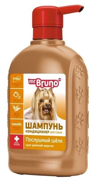 

Шампунь Mr.Bruno Послушный шелк для длинношерстных собак 350 мл