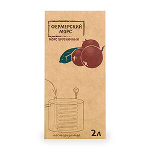 Морс брусничный «Фермерский» от Ярослава Звягина