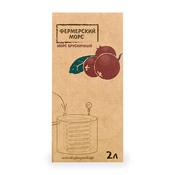 Морс брусничный «Фермерский» от Ярослава Звягина