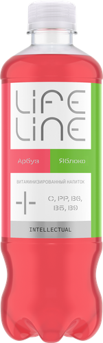 

Напиток витаминизированный Lifeline Intellectual арбуз яблоко 500 мл