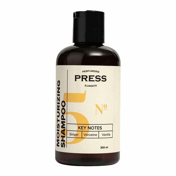Шампунь Press 300 мл увлажняющий для волос №5 имбирь-ваниль-вербена