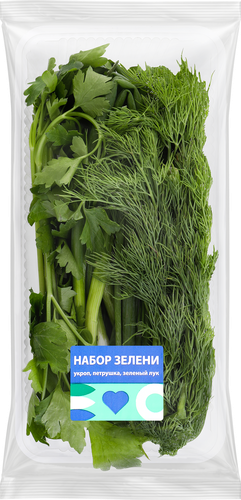 

Набор зелени укроп петрушка и зеленый лук 75 г