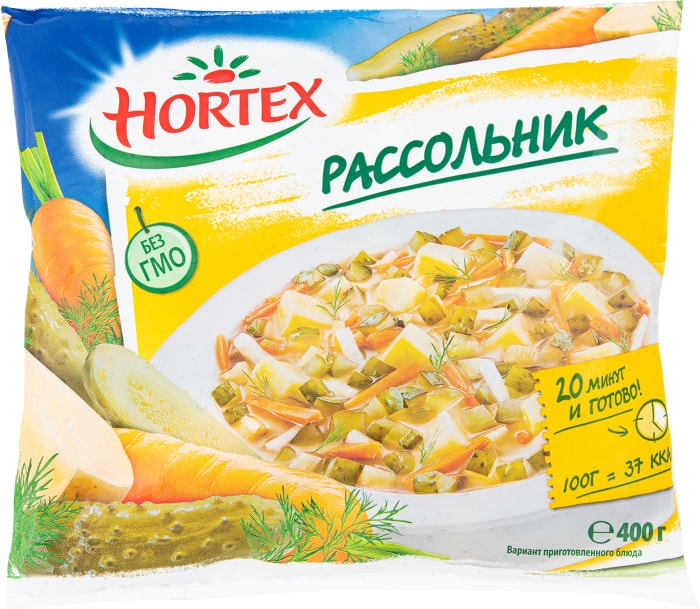 

Смесь овощная быстрозамороженная Hortex Рассольник 400 г