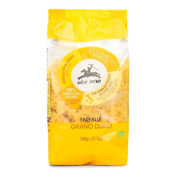Макаронные изделия Farfalle Alce nero Bio Grano Duro
