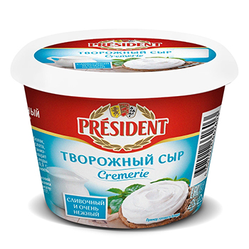 

Сыр творожный President Cremerie Сливочный 56%