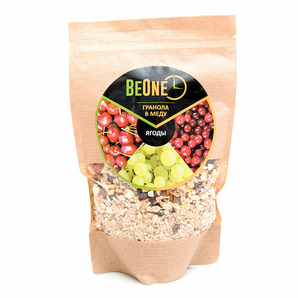 Мюсли хрустящие Гранола с ягодами в меду ТМ BeOne (БиВан)